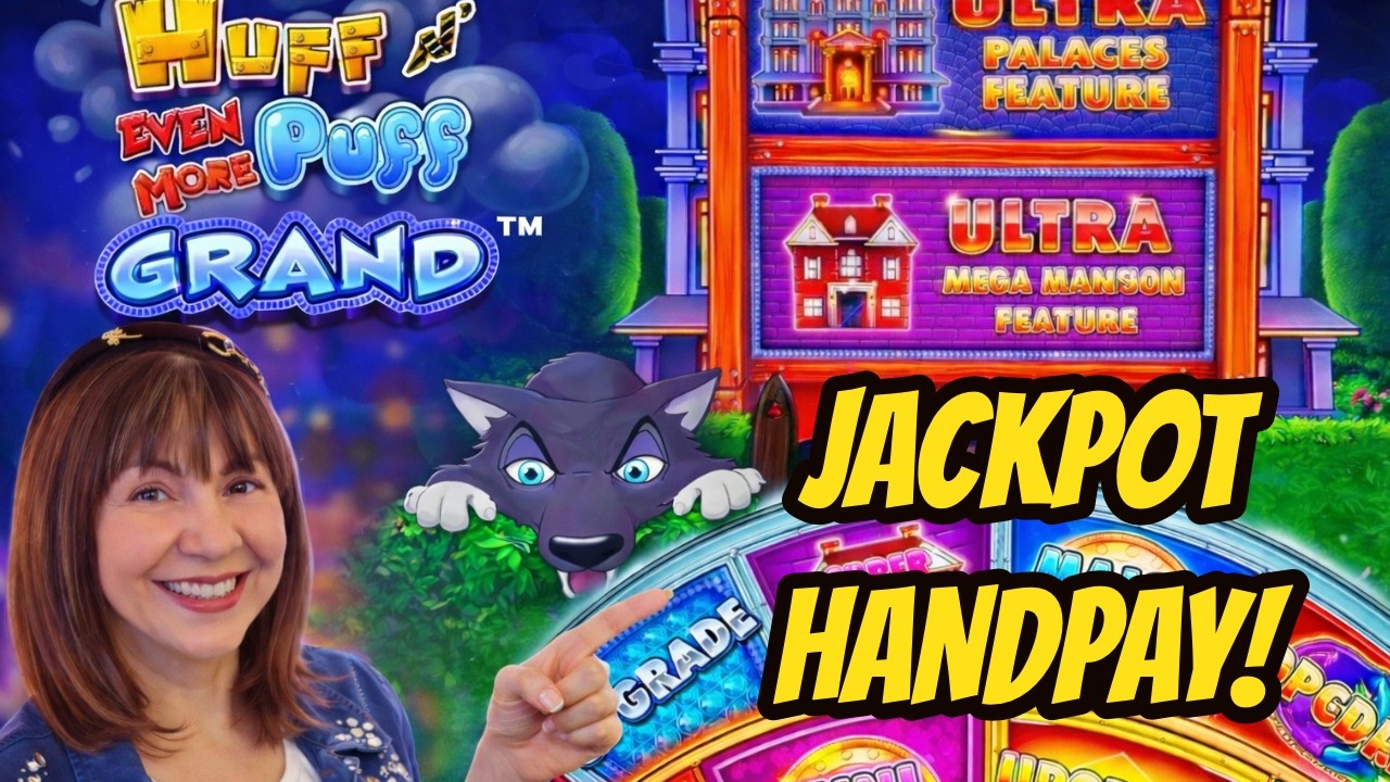 JACKPOT HANDPAY! THE WOLF BLEW UP MY PALACES!