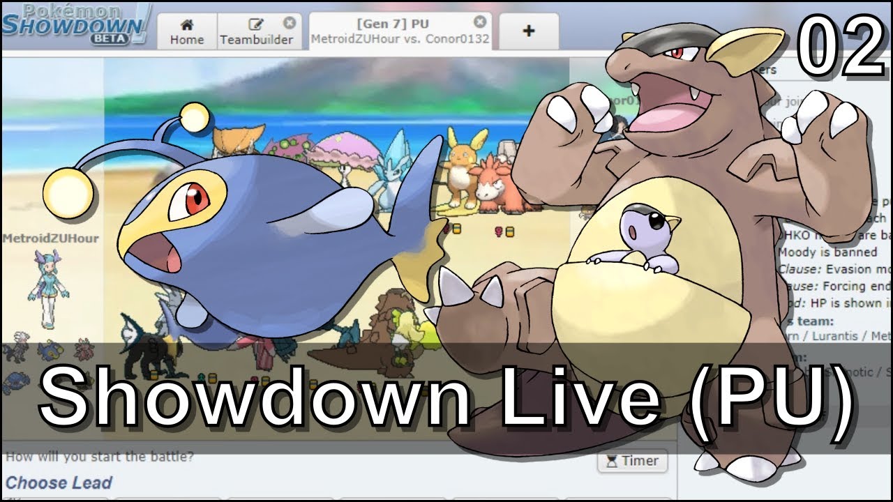 Pokemon Showdown Live: AV Lanturn, Kangaskhan, & Silvally - PU