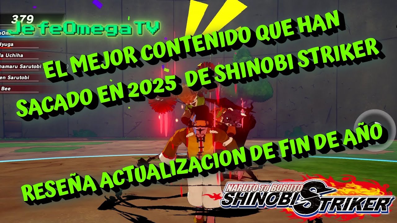 ESTE CONTENIDO NUEVO ES LO MEJOR DEL AÑO 2025 EN SHINOBI STRIKER! RESEÑA ACTUALIZACION DE FIN DE AÑO