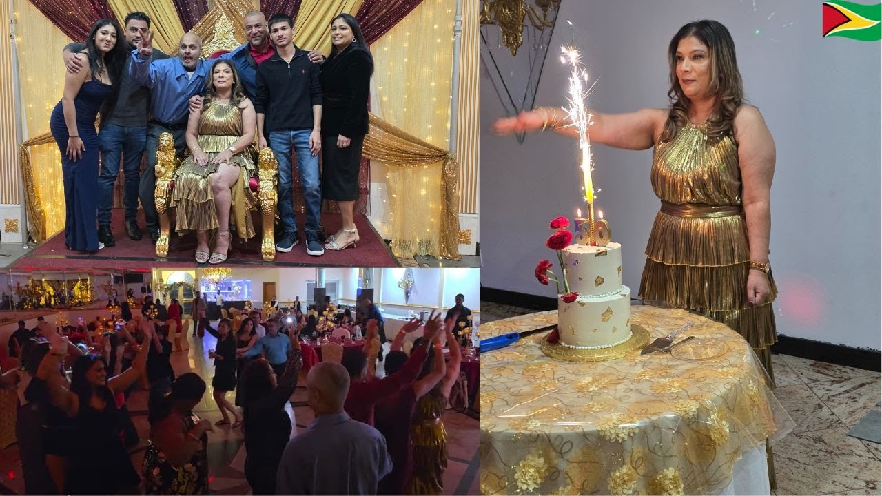 🇬🇾Ormella's 50th Birthday Party/ Guyanese Style Music Dancing & Delicious Food 🇬🇾 