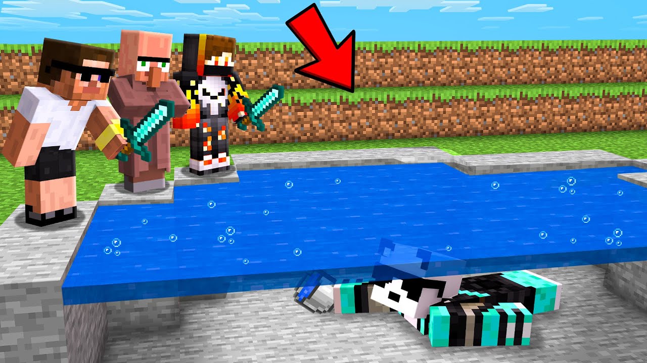 Using FAKE Water to FOOL My Friends in Minecraft!