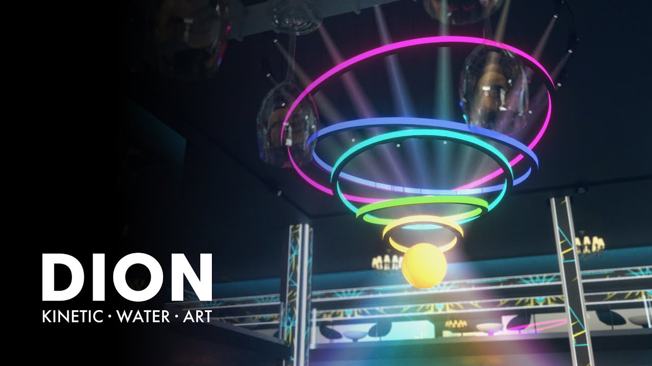 Night Club Kinetic Installation by Dion Art