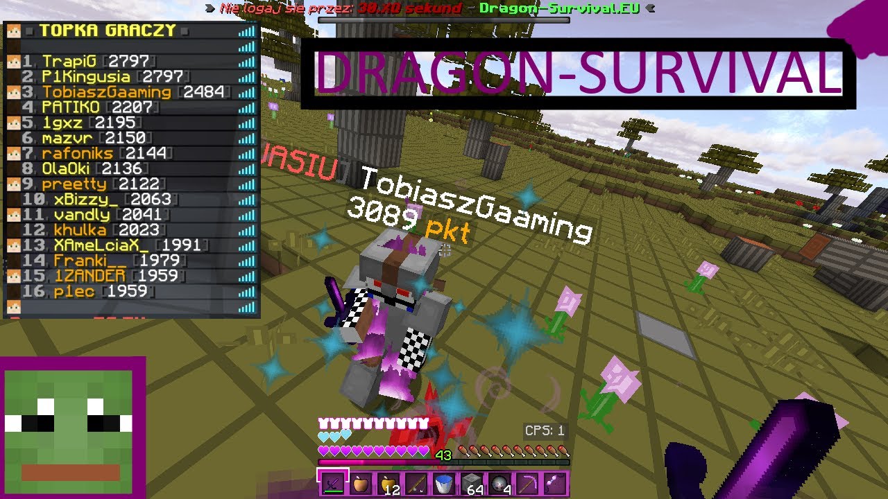 DRAGON-SURVIVAL.EU || P1KINGUSIA GINIE 3 RAZY || GEJ O 3 W NOCY || TOP 4 || TXT-PVP ||