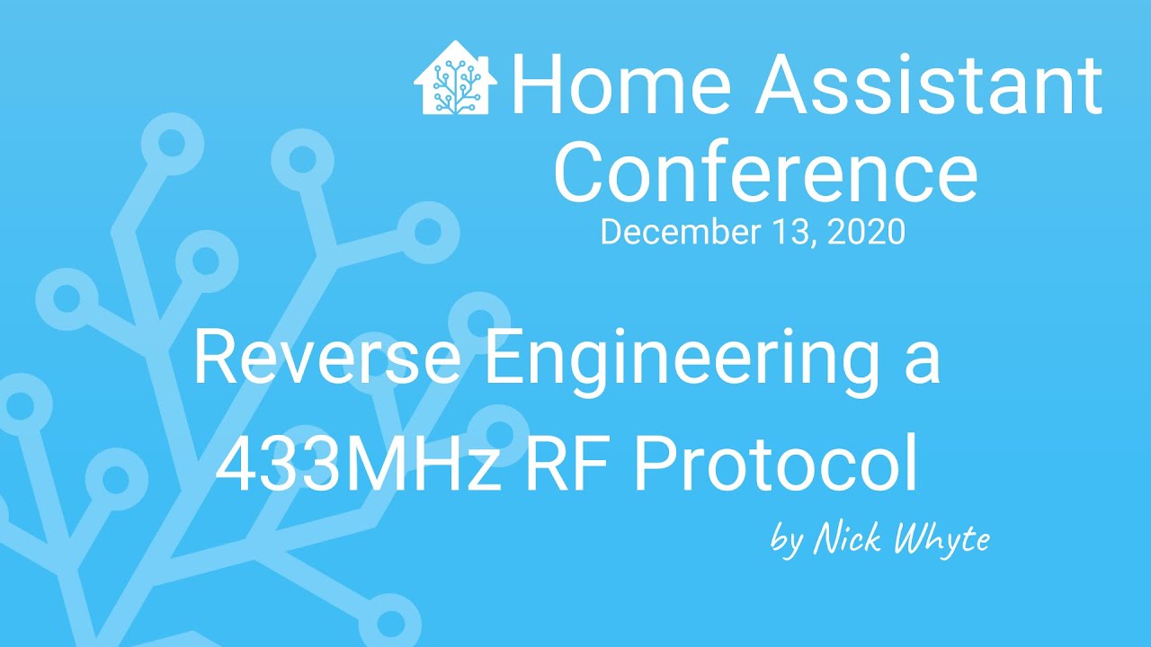 Reverse Engineering a 433MHz RF Protocol - Home Assistant Conference 2020