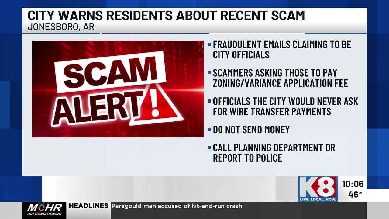 City warns residents about recent scam