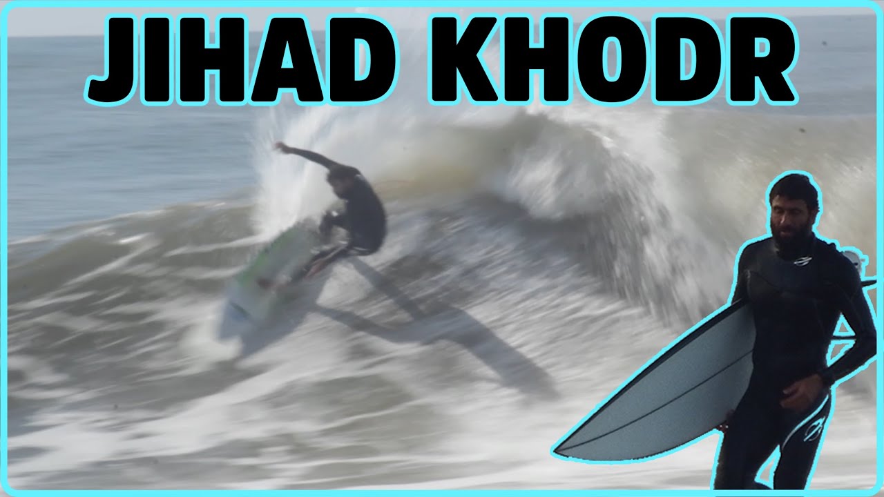 Jihad Khodr, the first Muslim in the world surfing elite.