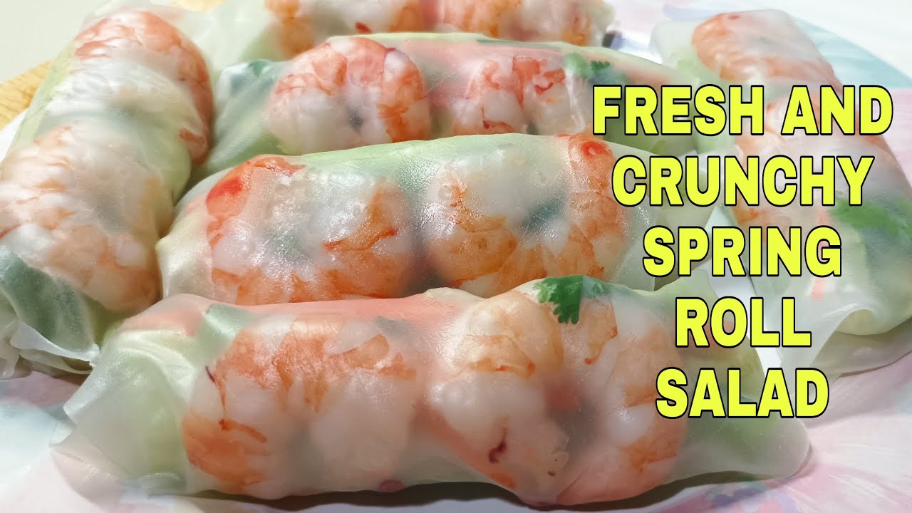HOW TO MAKE FRESH SPRING ROLL |  THAI SPRING ROLL