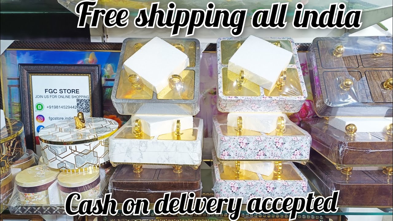 2024 trending dryfruit serving box 🎁 | biscuit namkeen serving box | crockery