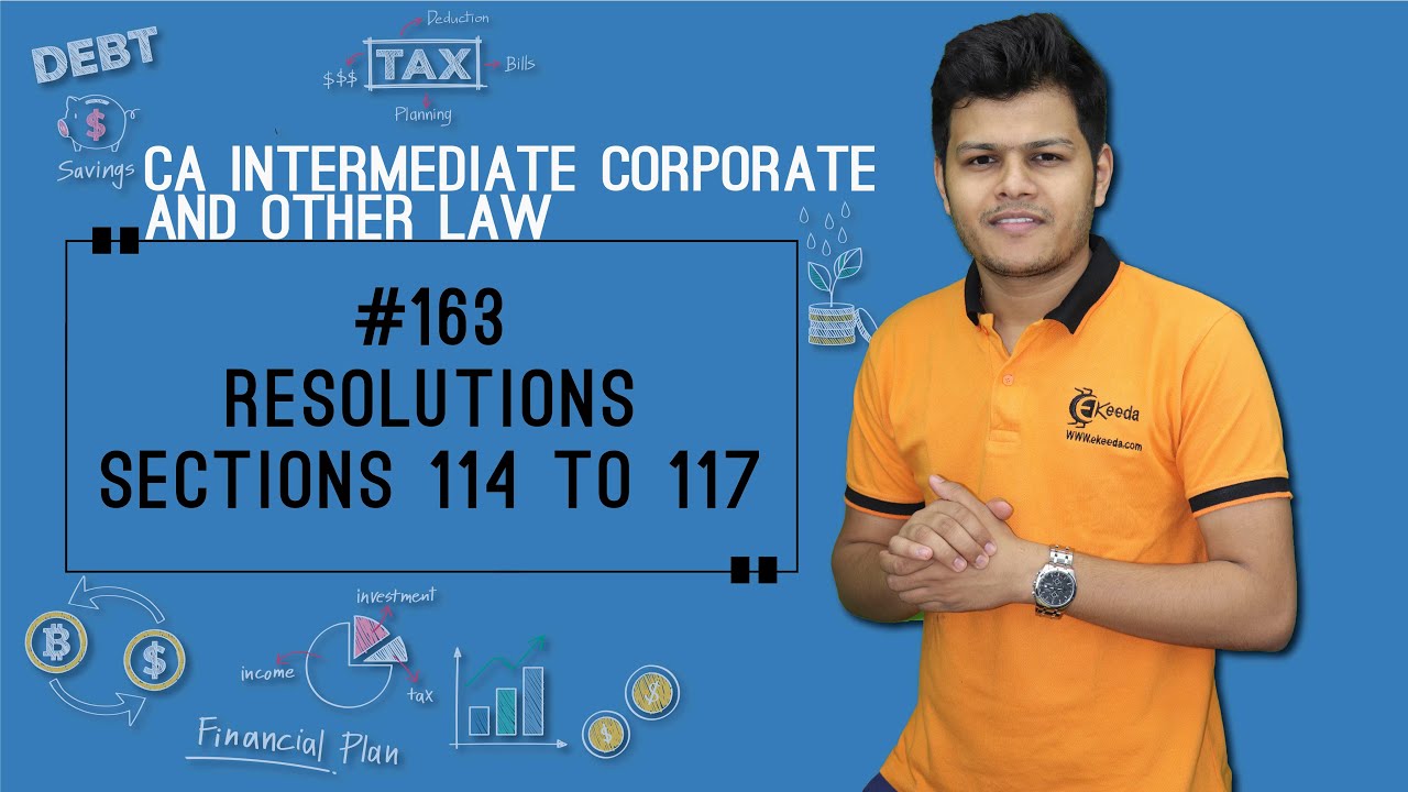 Resolutions Sections 114 to 117 - Management and Administration - CA Intermediate Corporate