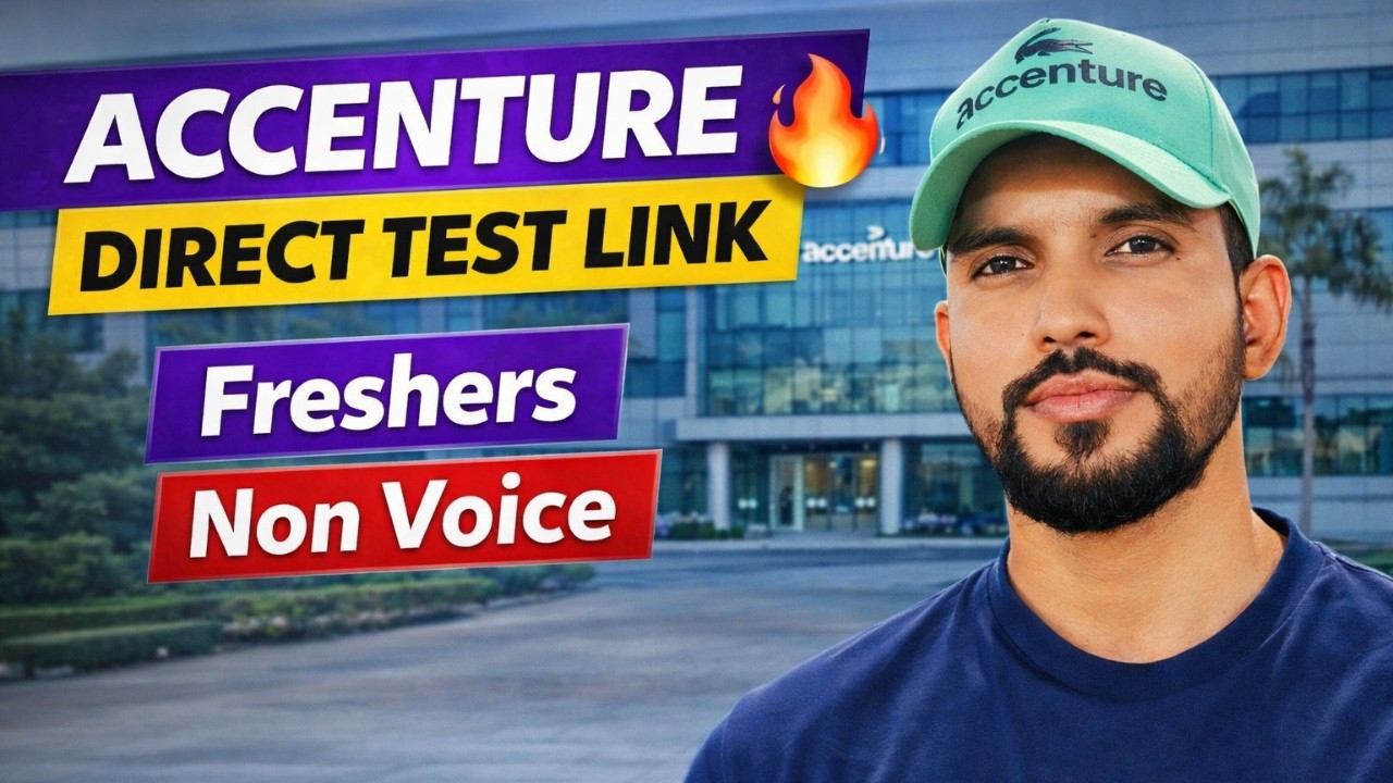 Accenture Sending Direct Test Link | Freshers Non Voice Hiring 2026