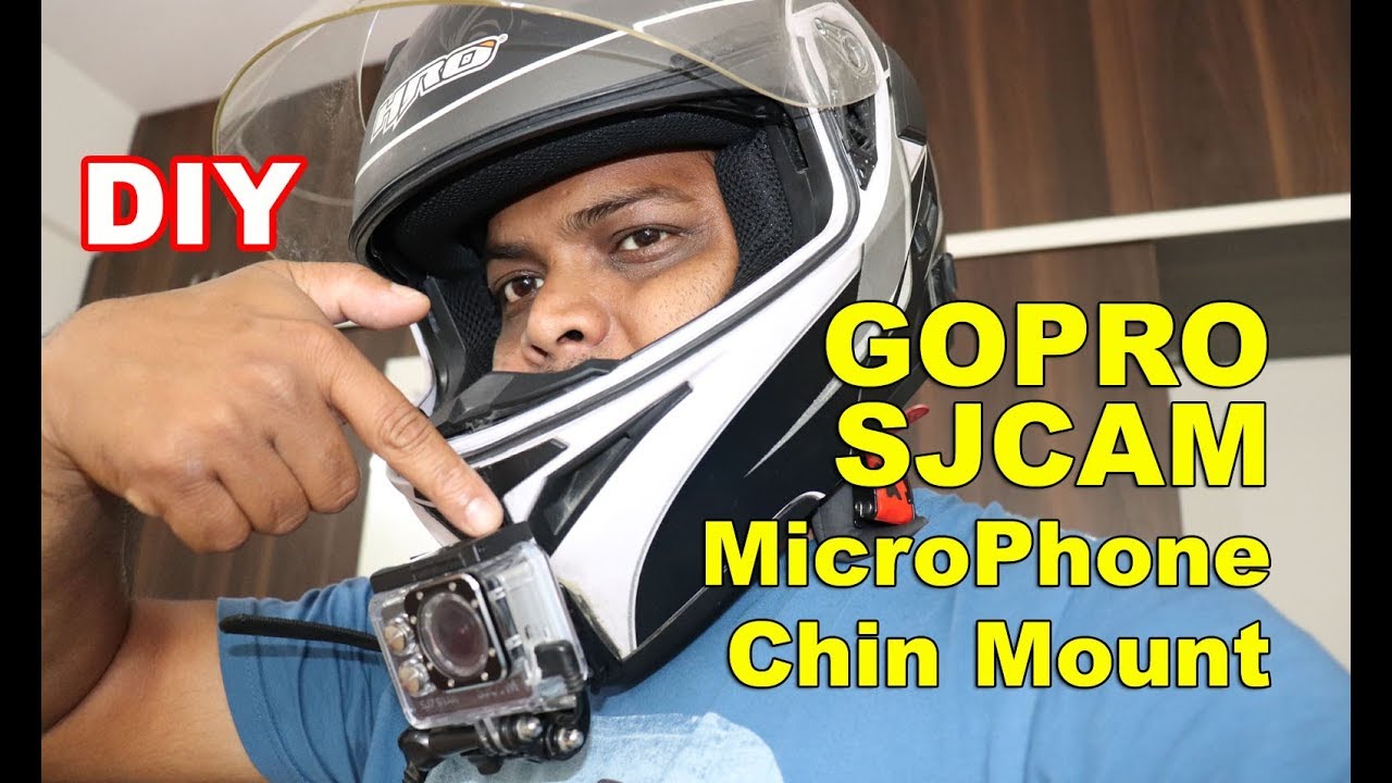 Motovlogging Camera Helmet Setup Mic - Gopro - Sjcams