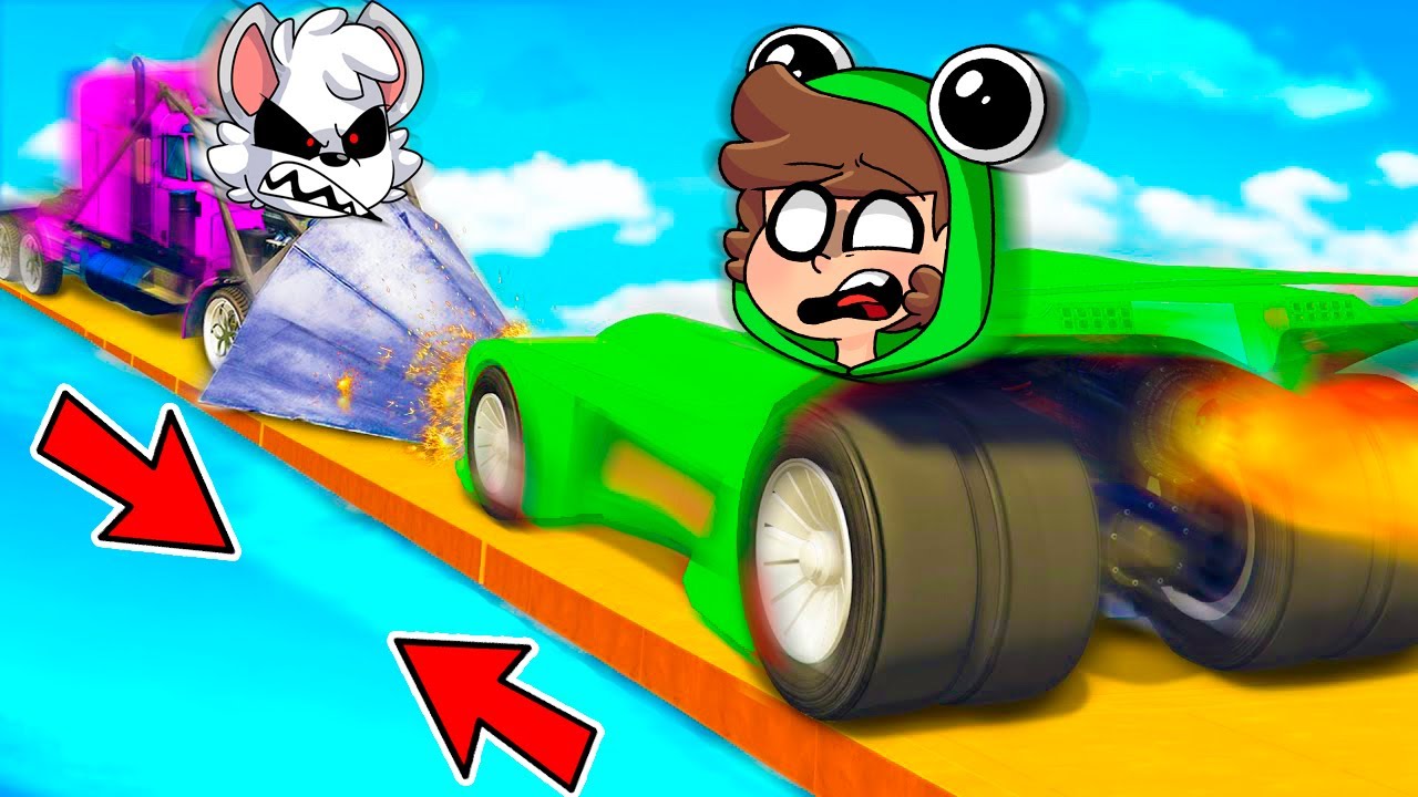 GTA 5 pero KPLAY CHOCA CON SUPER COCHE 🚗💥🚗 &iexcl;LA CARRERA M&Aacute;S IMPOSIBLE en GTA V con RABBITO Y ALEXY