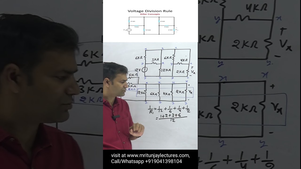 1.01 How can Solved Complex Circuit  with the help of Voltage Divider Rule