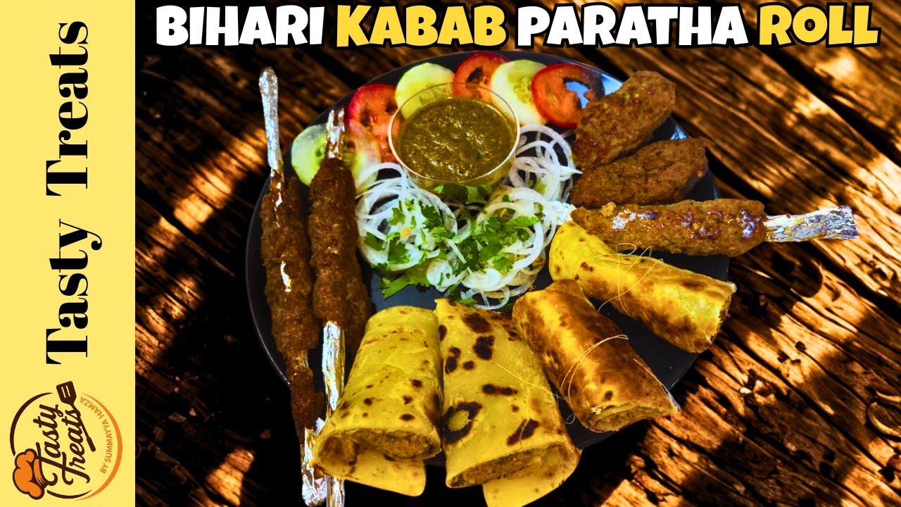 Bihari Kabab Paratha Roll Recipe | Street Style Kabab Roll | Summayya Hamza Tasty Treats