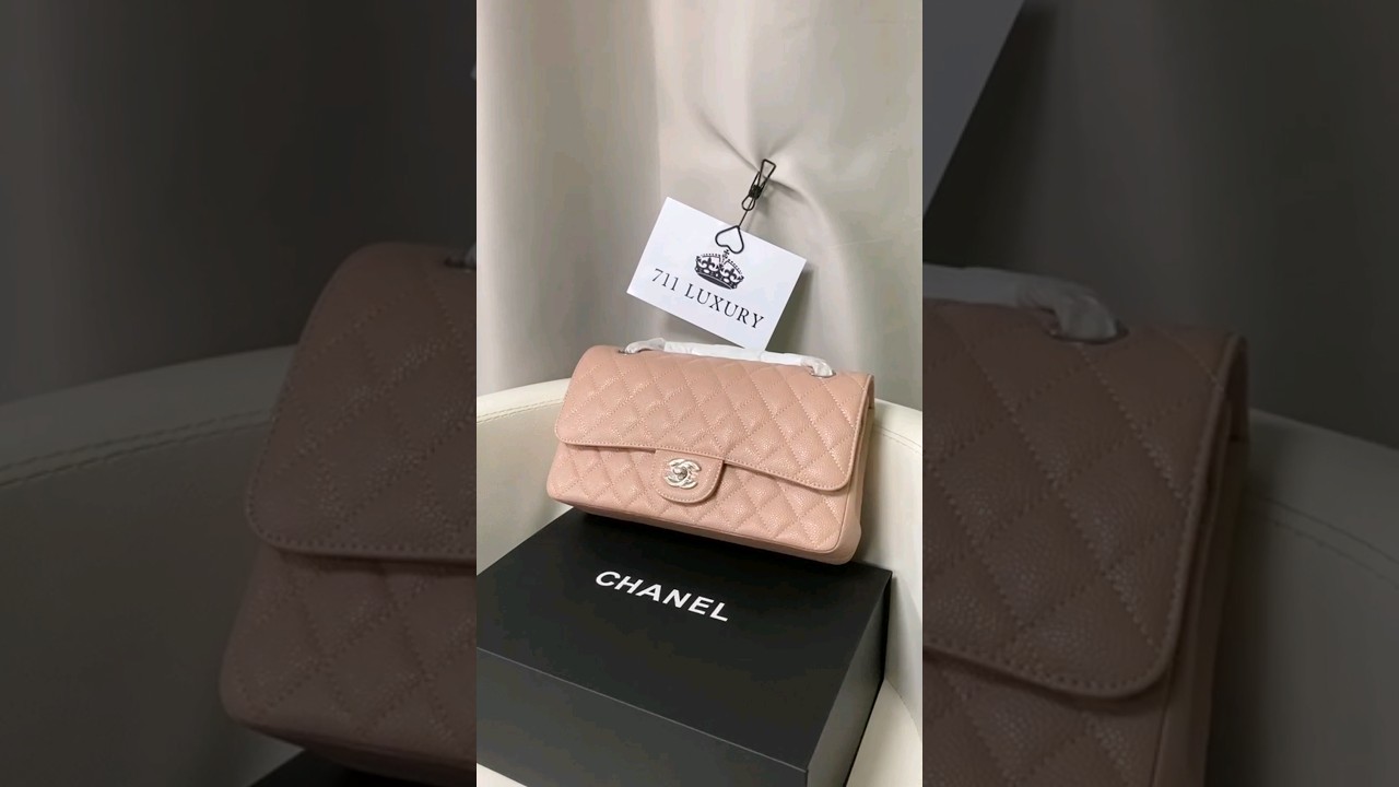 Cute Pink Flap Bag 💗 ✨ #chanelunboxing #chanelbag #flapbag #handbag #chanel #bagcollection