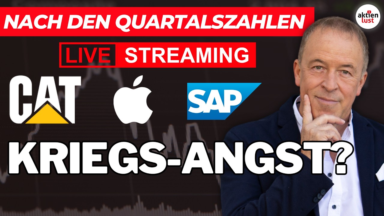 LIVE: Apple-Rekorde, SAP- und Microsoft-Absturz, Kriegs-Angst | BÖRSE AM MORGEN
