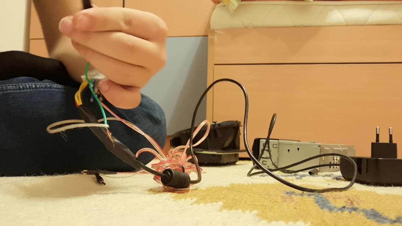 как да свържа радио  тонколона от кола  вкъщи. how to connect the radio to the car speaker at home.