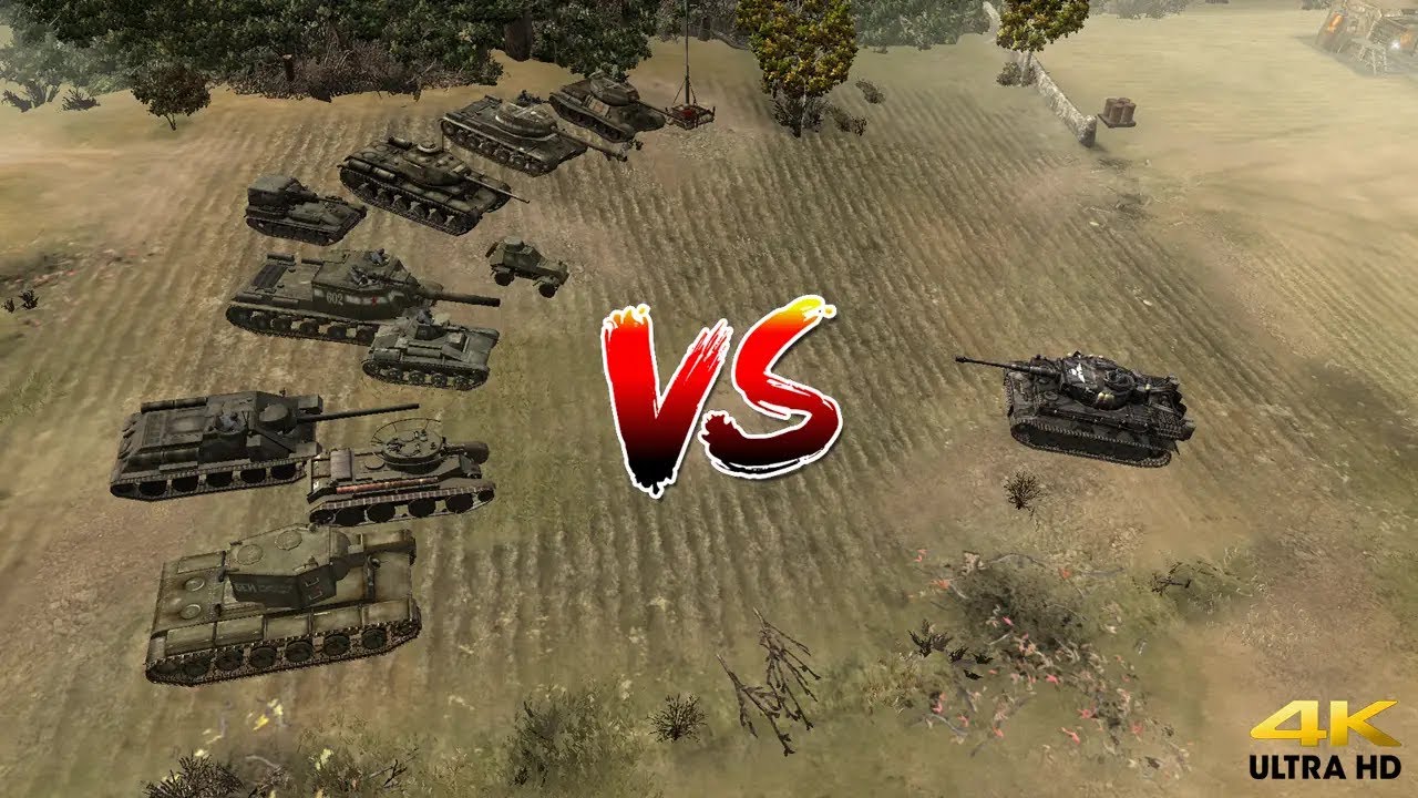Tiger Ace vs All Soviets Tanks | Company of Heroes: Eastern Front