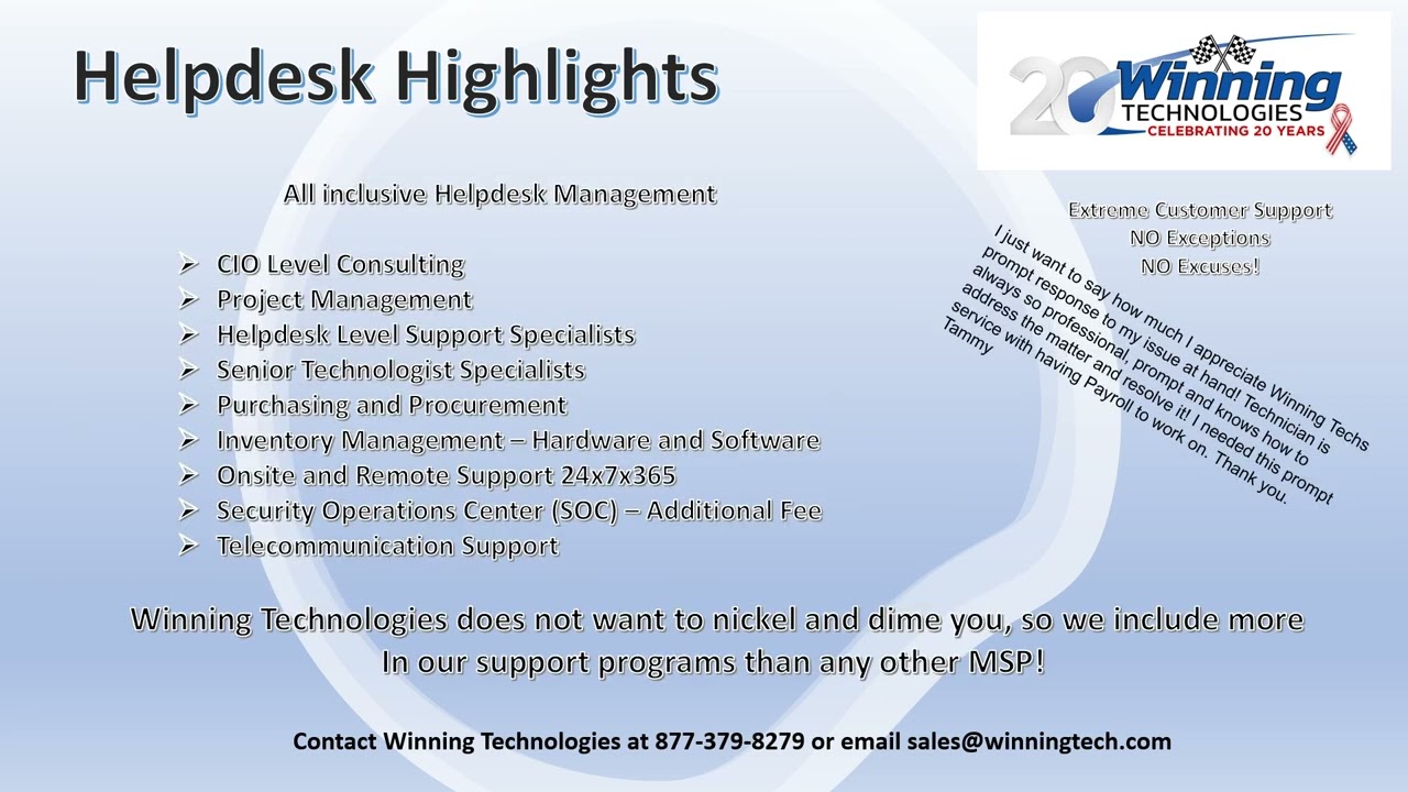 Winning Technologies Helpdesk