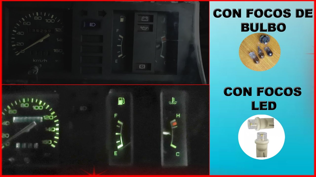reemplazando por luz led las luces de un tablero de carro