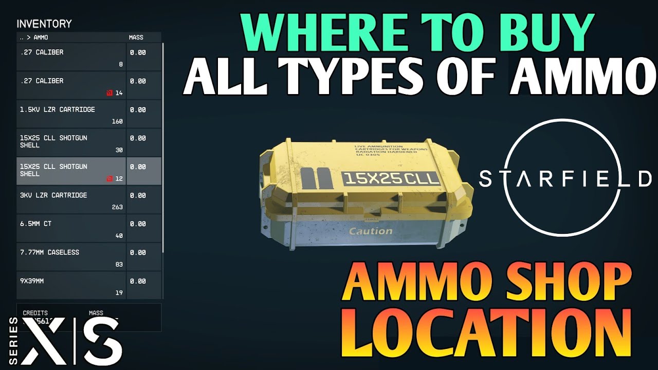 How to Get Ammo STARFIELD Where to Buy Ammo | Where to Buy Ammo STARFIELD Ammo Shop /Store Locations