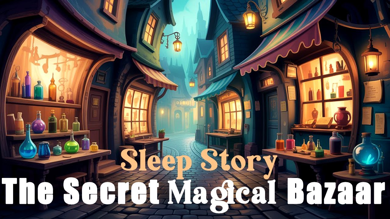 😴Fall Asleep With Guided Fantasy Sleep Story | The Market of Magic ✨ NO ADS _ Black Screen