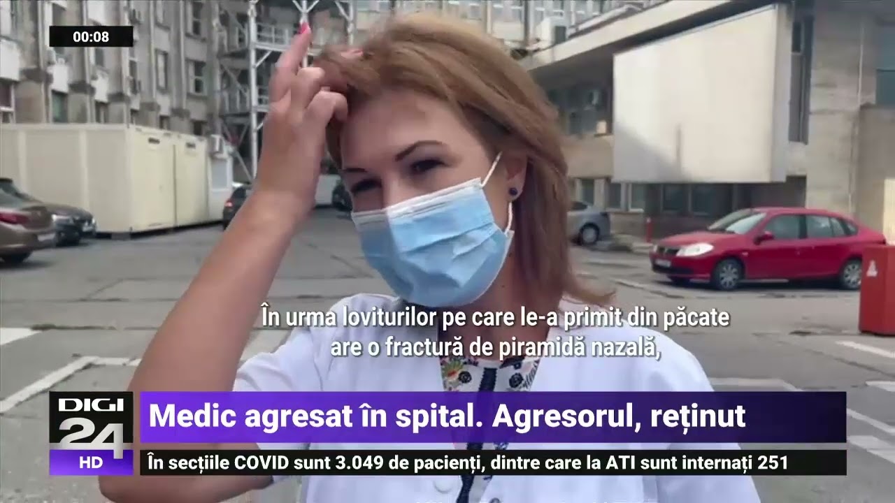 O doctoriță care era de gardă la Spitalul Municipal Fetești a fost bătută de un pacient