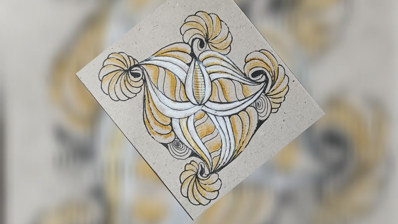 Idoz zentangle art || Art for beginners || zentangle step by step 