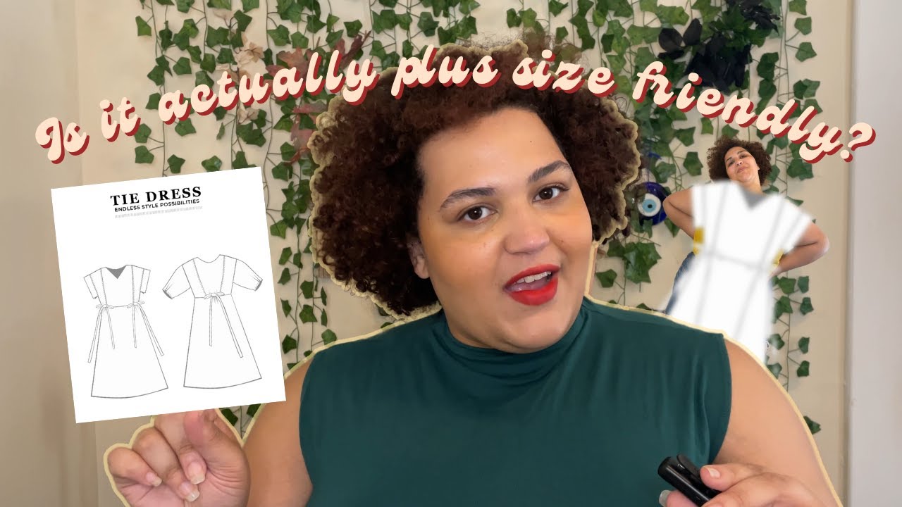 Making the Sewing Therapy Tie Dress Out of Bedsheets | Is it Plus-Size friendly? | Sewing Vlog