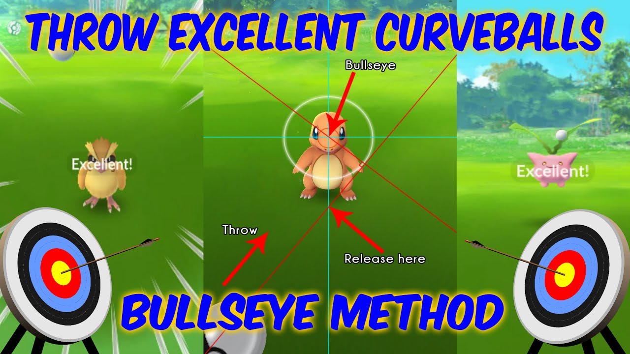 How To Throw An Excellent Curveball In Pokemon Go || BULLSEYE METHOD