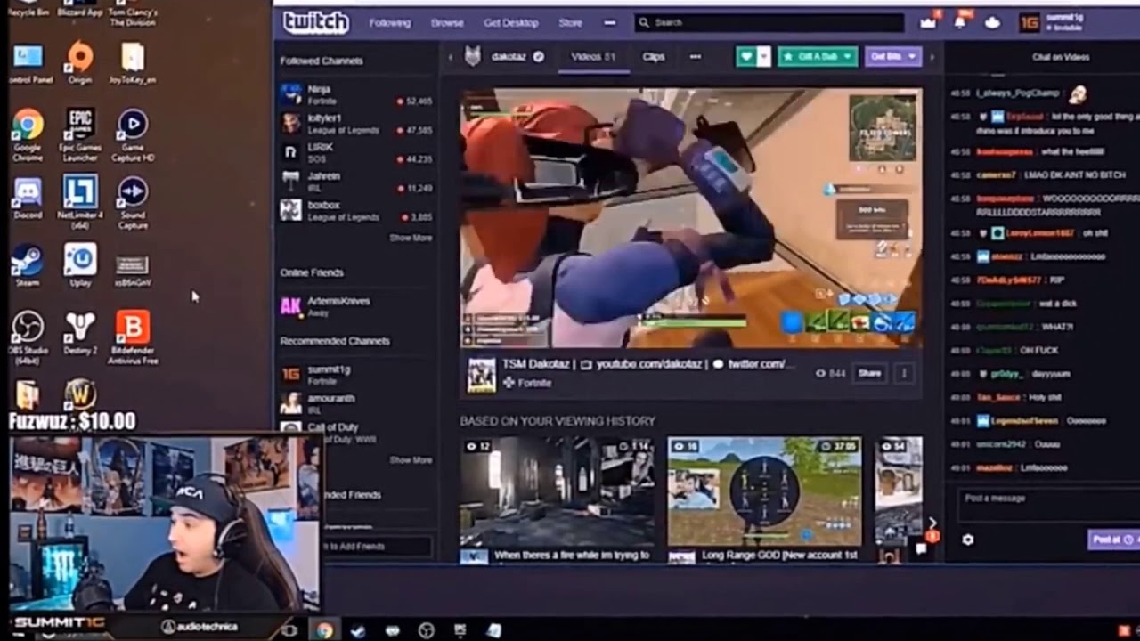 Rhinocrunch vs Dakotaz (summit1g reacts)