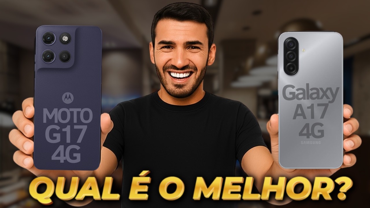 Moto G17 4G vs Galaxy A17 4G Qual é o MELHOR? (Comparativo)