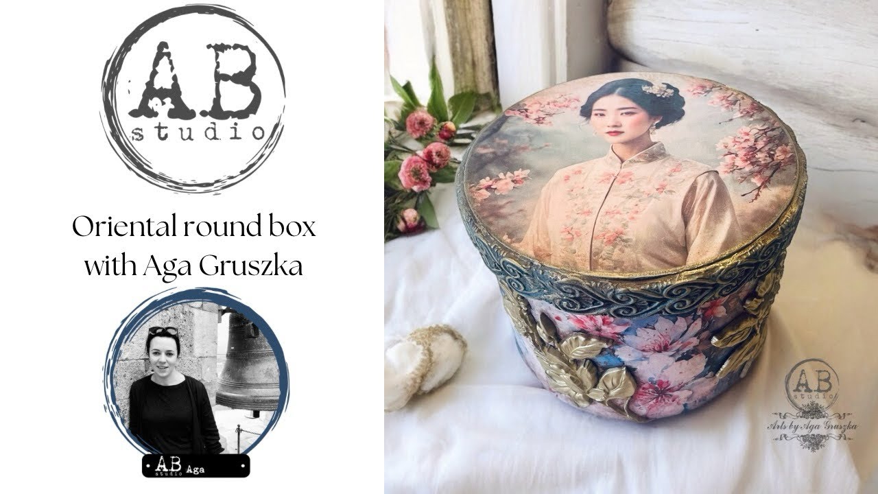 Round oriental box