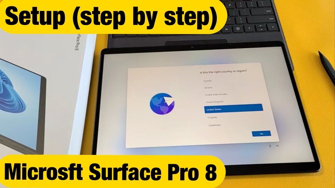 Как настроить Microsoft Surface Pro 8 (пошагово)