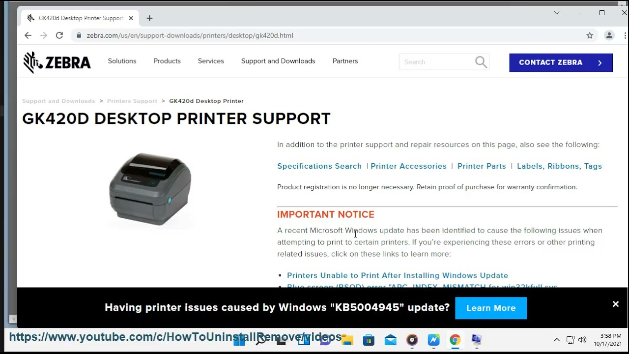 DOWNLOAD Zebra GK420d Desktop Printer drivers