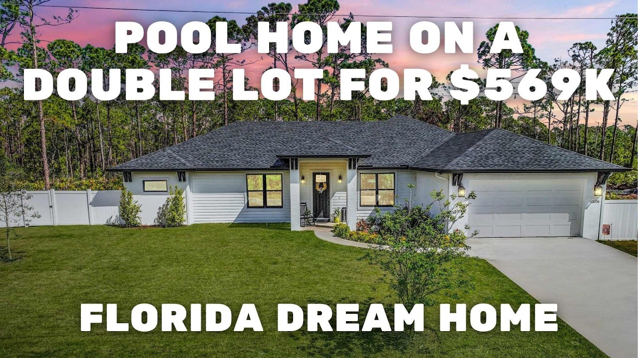 This $599K Florida Pool Home Sits on a HUGE Double Lot! | Port Charlotte Home Tour