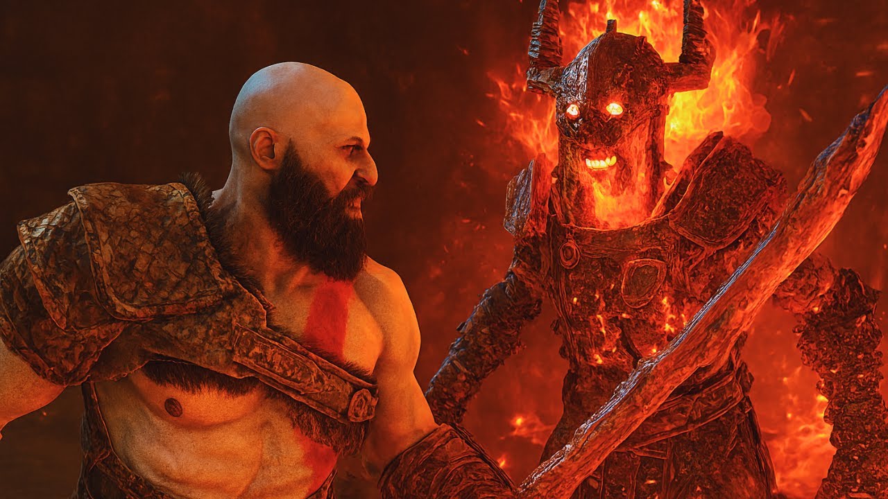 Kratos vs The Hateful (Boss Battle) #bossfight #kratos  #draugr #godofwarragnarok #playstation5
