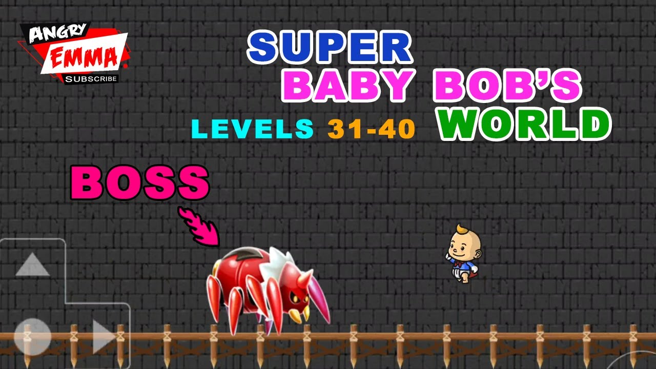 Super Baby Bob's World - Levels 31-40 + BOSS [2K 60fps] (Android Gameplay)
