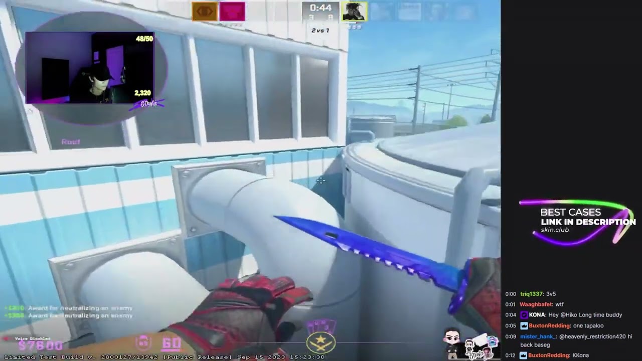 twitch reacts to Stewie 1vs4 clutch! (CS2)