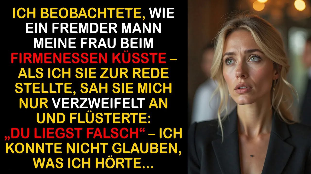ICH SAH, WIE EIN FREMDER MANN MEINE FRAU KÜSSTE – UND SIE SAGTE NUR „DU IRRST DICH“…