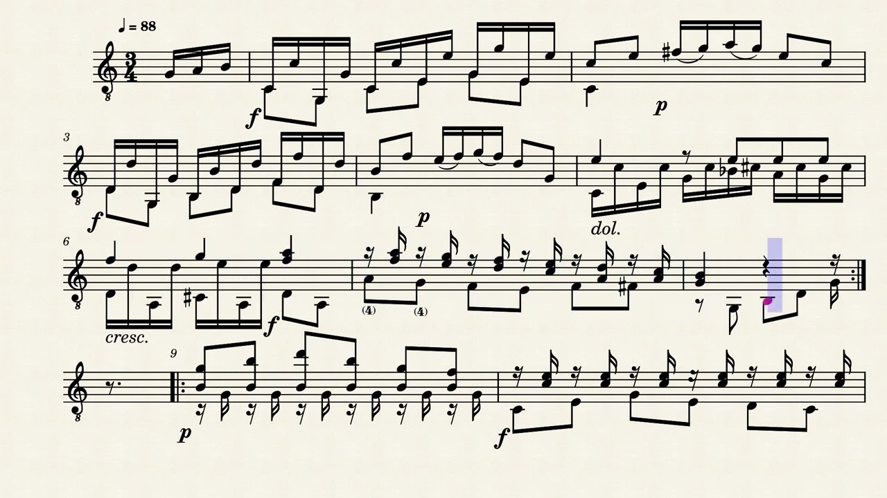 Minuet No.54 – Pedro Ximenes Abril Tirado (1780-1856)