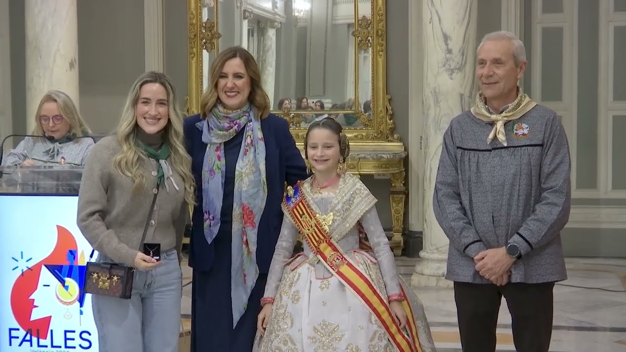 María José Catalá. Recepció de les falleres Majors Infantils de València. (10/03/2026)