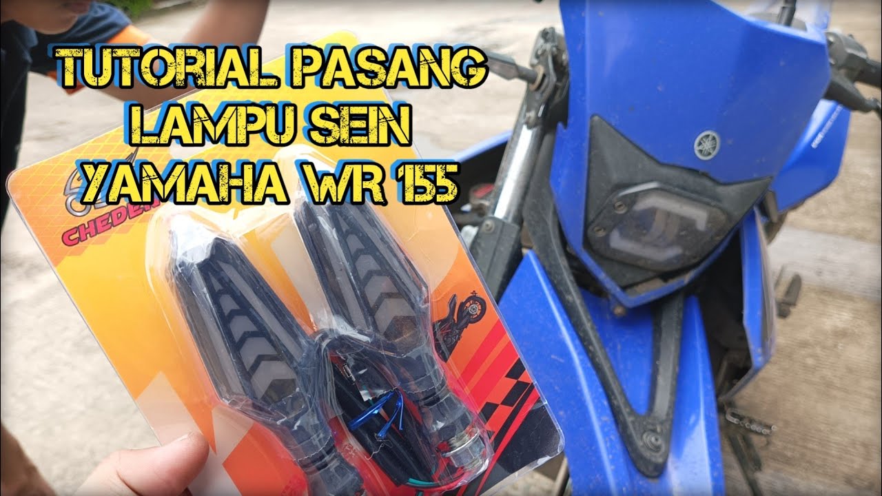 Cara Pasang Lampu Sein Depan LED Yamaha WR 155 #wr155 #wr155r #supermoto