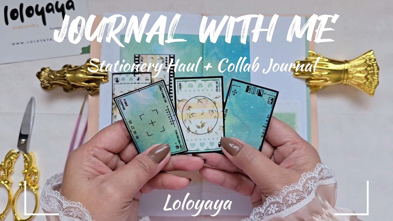 ASMR Journaling + Unboxing | Collab Journal ft 