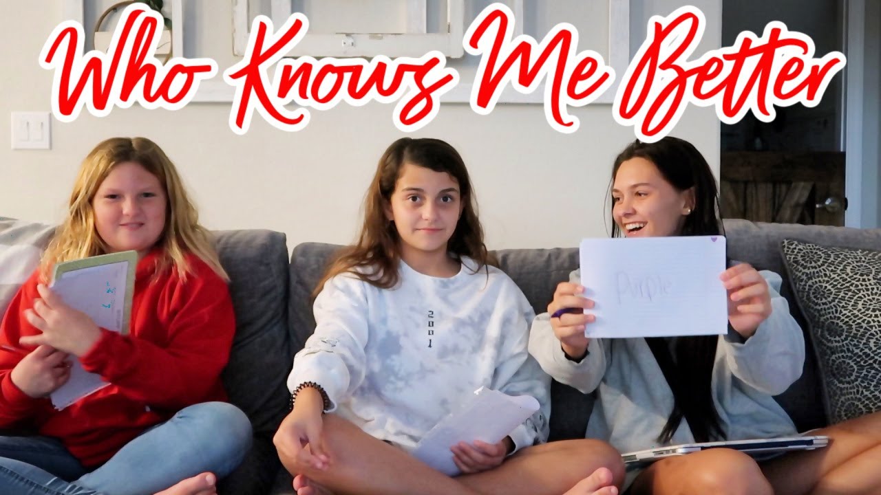 WHO KNOWS ME BEST? SISTER VS BEST FREIND! EMMA AND ELLIE