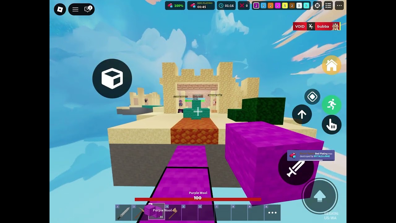 Playing REAL BEDWARS PEAK GAMEPLAY 