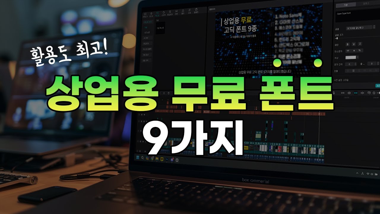 상업용 무료 폰트 9종 추천 (저작권 걱정 없는 무료 폰트 모음)
