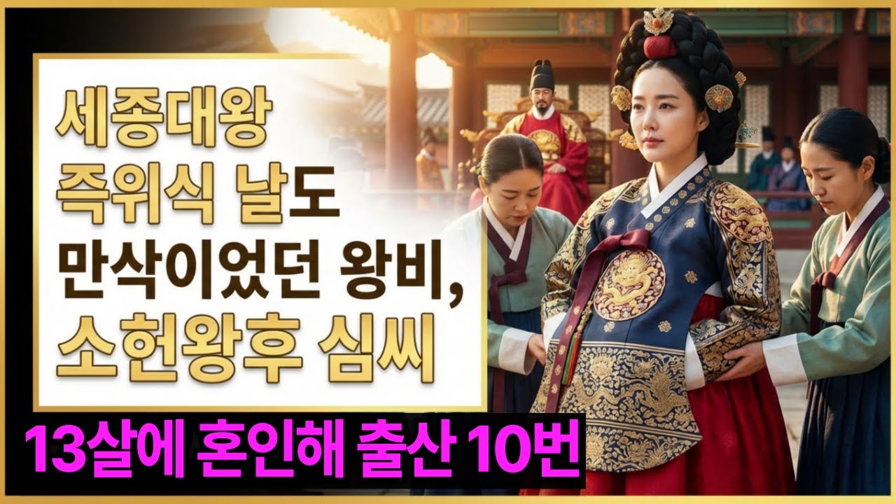 13살에 혼인해 출산 10번, 세종대왕 즉위식 날도 만삭이었던 왕비, 소헌왕후 심씨