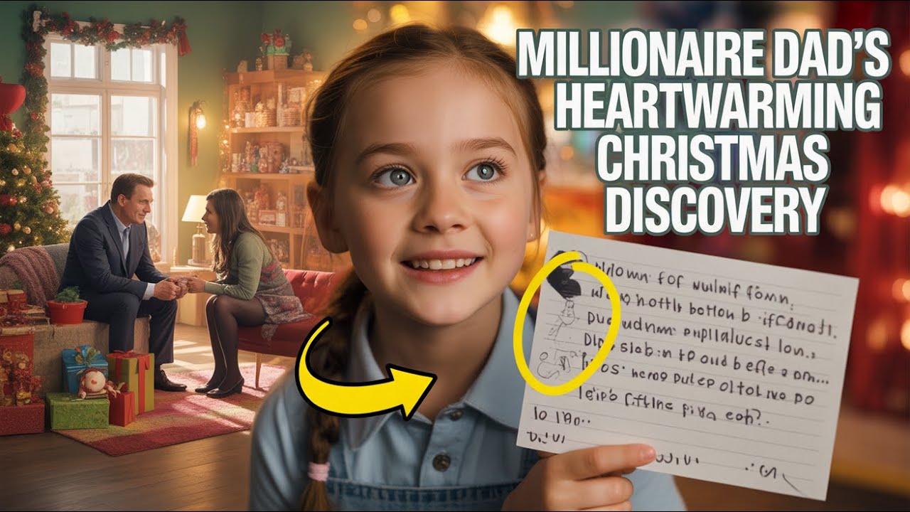 Incredible Encounter: Millionaire Dad Discovers a Hidden Gem on Christmas Eve—Her Touching Words...
