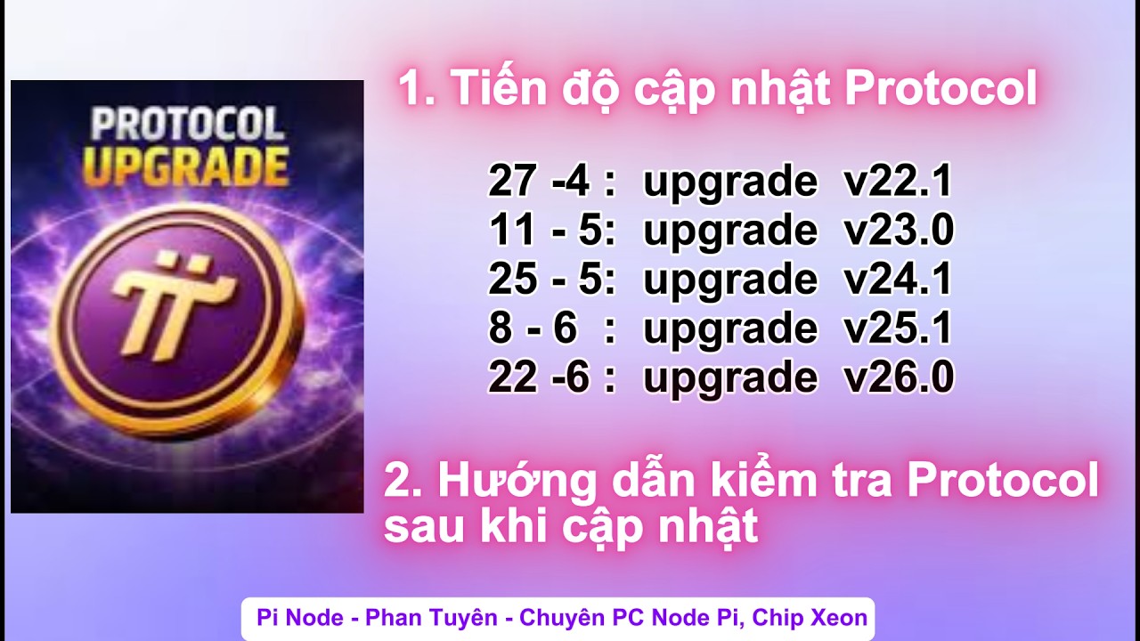 Pi Core Team c&ocirc;ng bố tiến độ N&acirc;ng cấp protocol l&ecirc;n V26